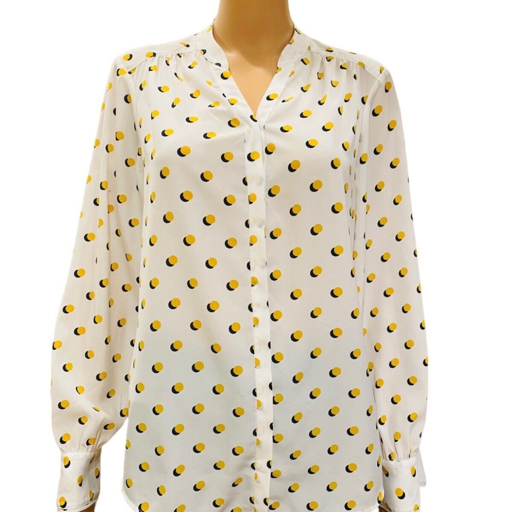Boden Sheer white blouse